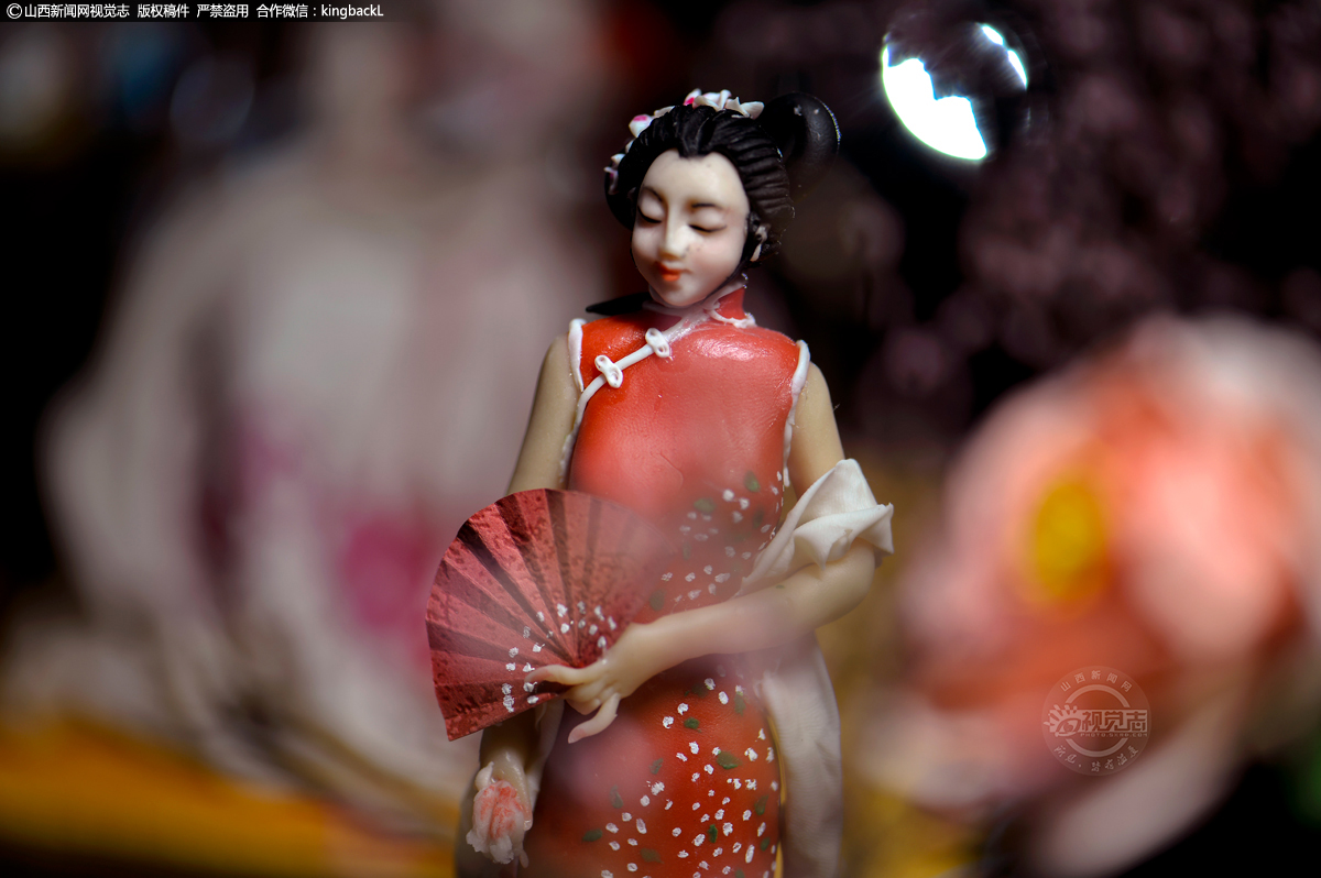      赵翠莲的面塑作品。