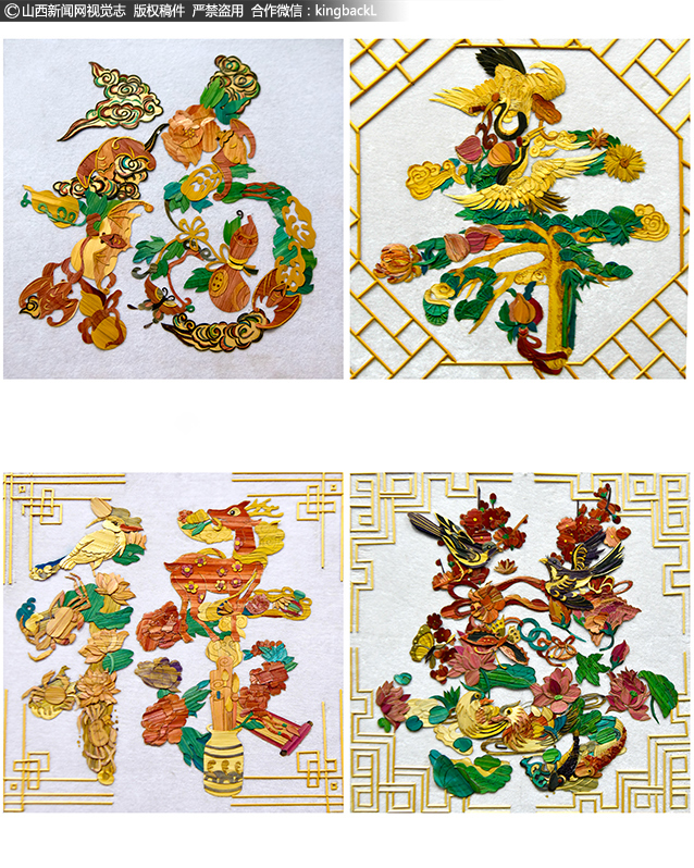      玉米秸秆画，顾名思义，就是用玉米秸秆作为材料制作而成的艺术品。它造价低廉，原材料遍及田间地头。它题材广泛，动物植物、花鸟鱼虫、建筑名胜，风土人情，无所不能涉及。玉米秸秆画是中国独有的特色工艺品之一。图为玉米秸秆画传承人张志刚和陈晓平共同创作的作品。